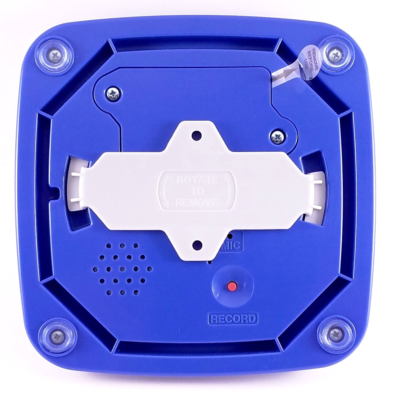 Back of Paws2Go device used for house training your pets